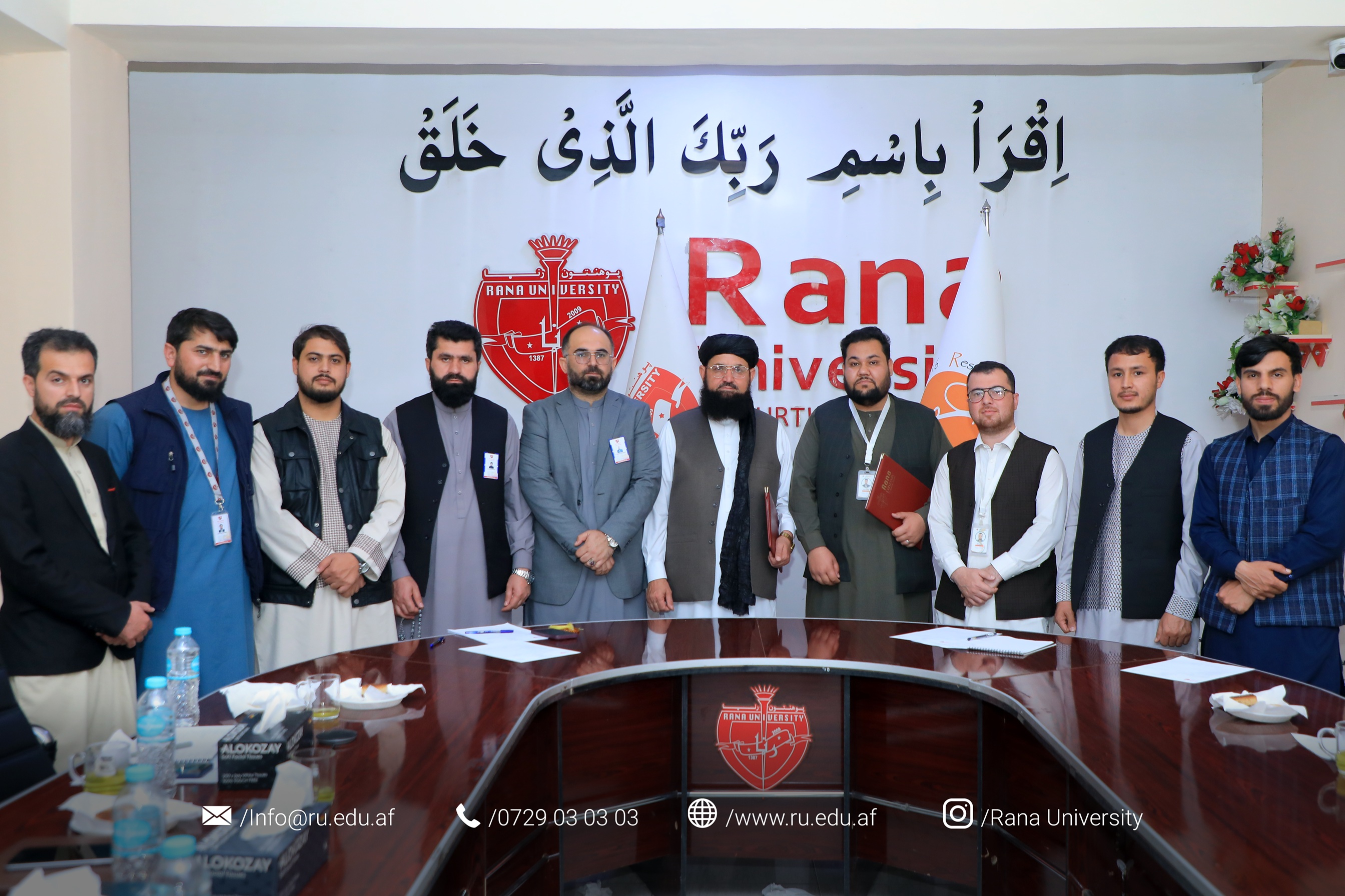 مراسم امضای تفاهم‌نامه علمی– تحقیقاتی پوهنتون رنا و مؤسسه تحقیقات برای انکشاف